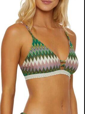 NWT Isabella Rose Title Wave Bikini Top